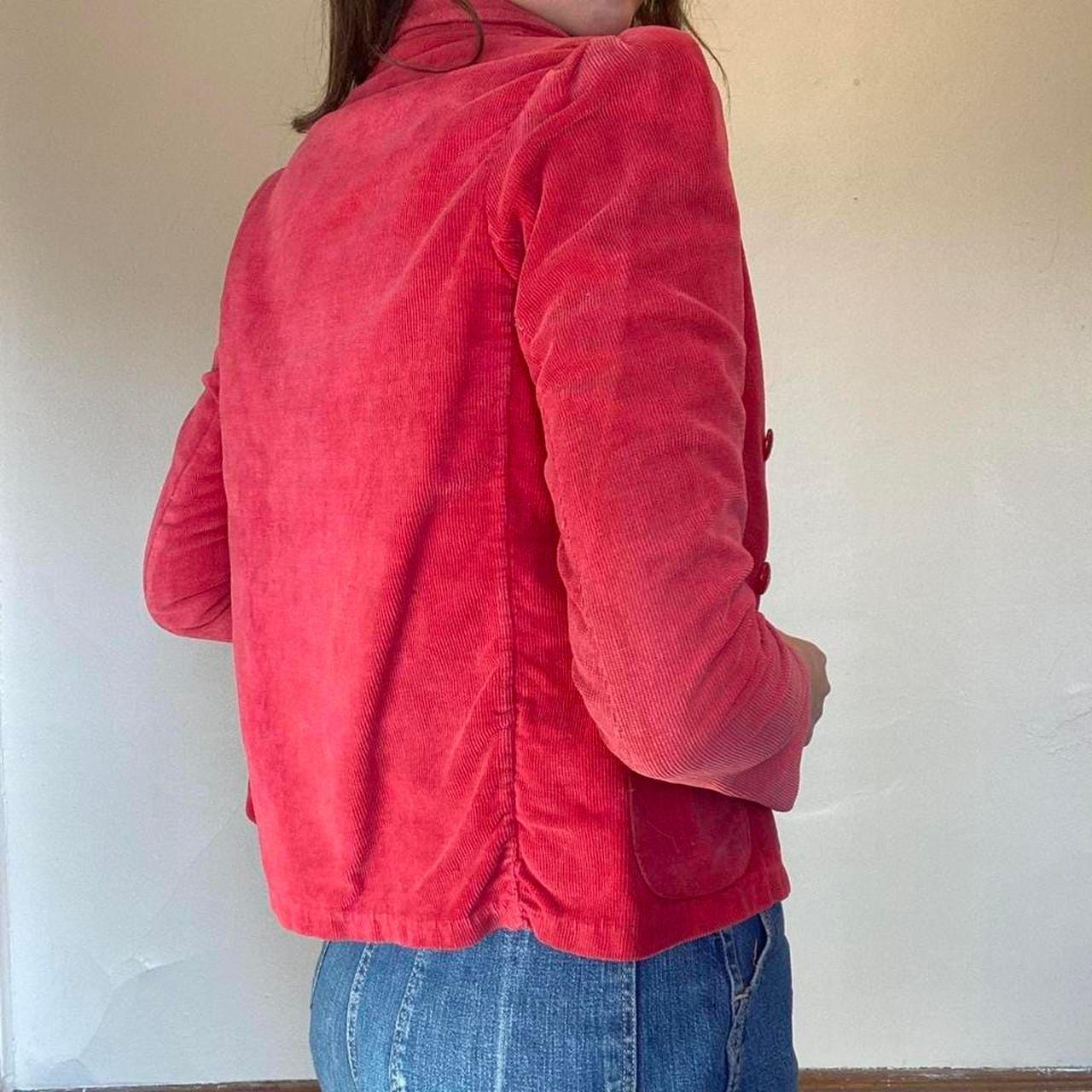 1930s/1940s faded red cotton corduroy blazer