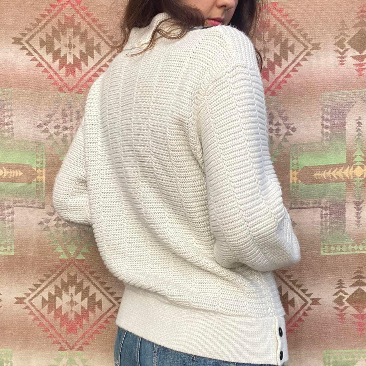 1960s Campus DItalia acrylic striped cardigan