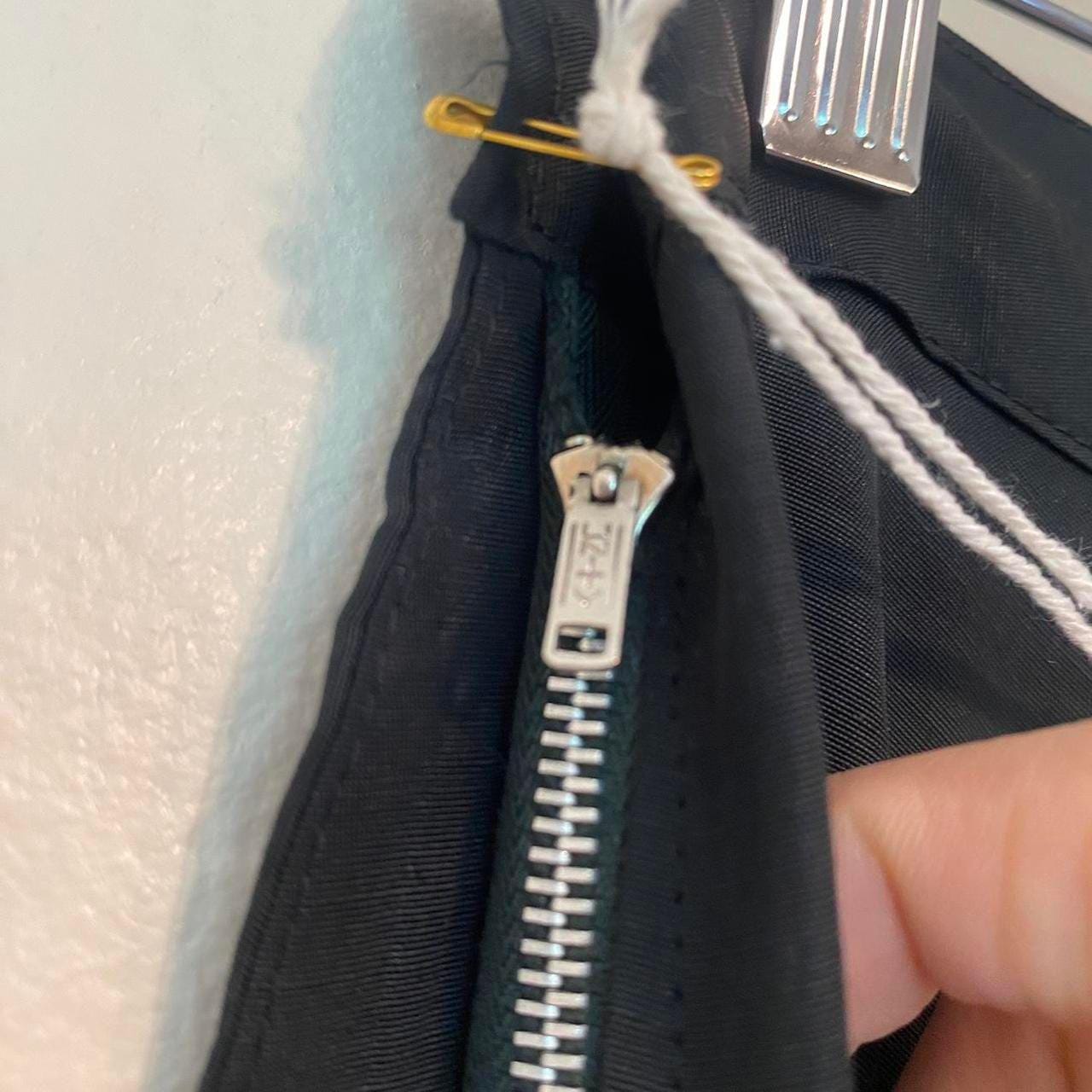 1940s/50s rayon taffeta tiered embroidered black circle skirt