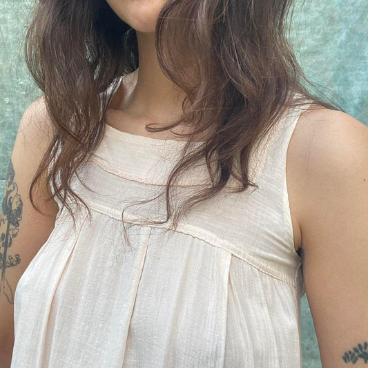 antique cotton light pink nightgown