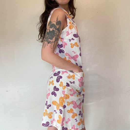 1960s NPC Fashions butterfly novelty print a-line mini dress