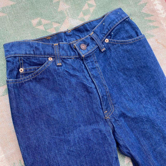 1870s/80s dark wash orange tabs Levis 29x35