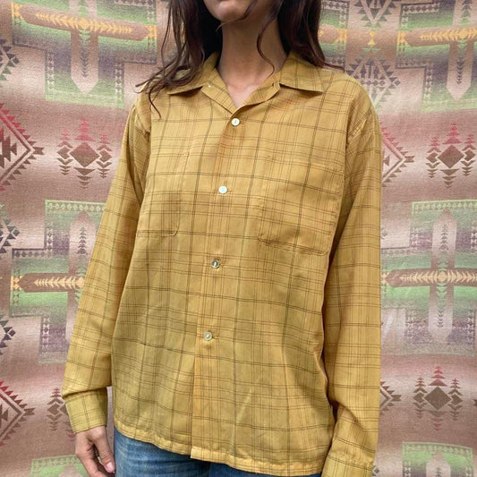 1960s/1970s poly/cotton Campus button up