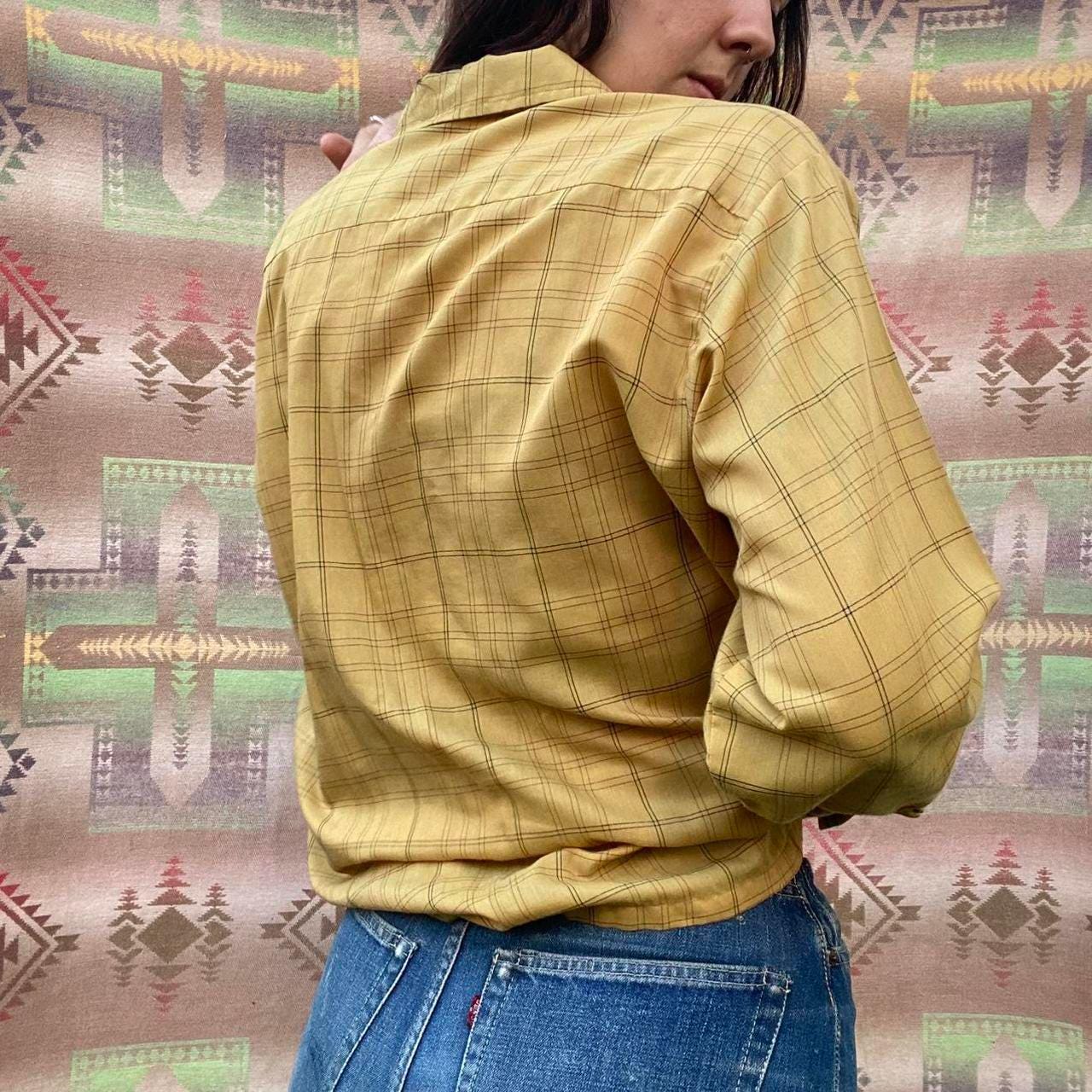 1960s/1970s poly/cotton Campus button up