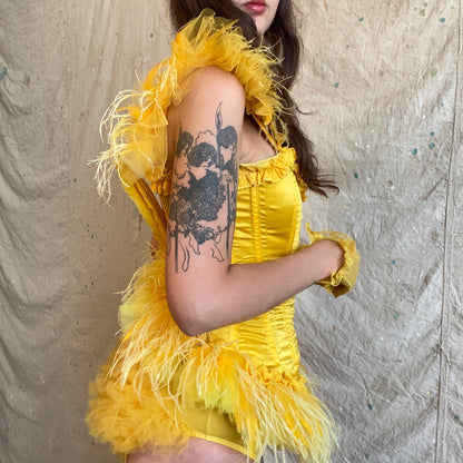 Ostrich Feather Showgirl Costume