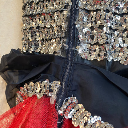 1960s Sequin & Net Outfit