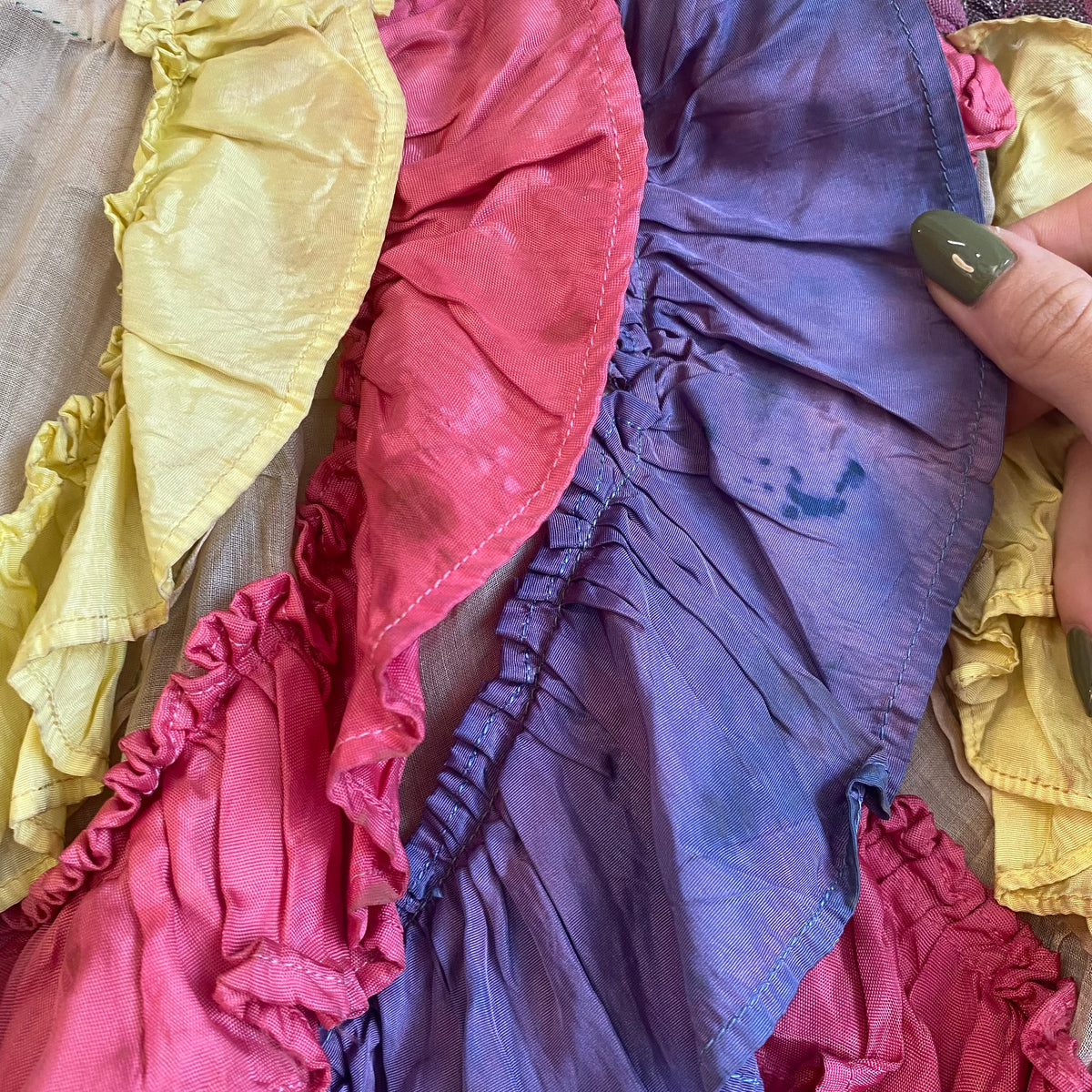 1930s Lamé & Taffeta Skirt