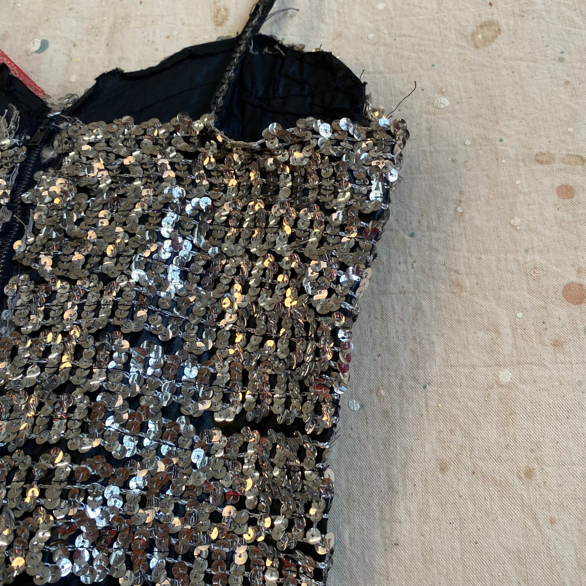 1960s Sequin & Net Outfit
