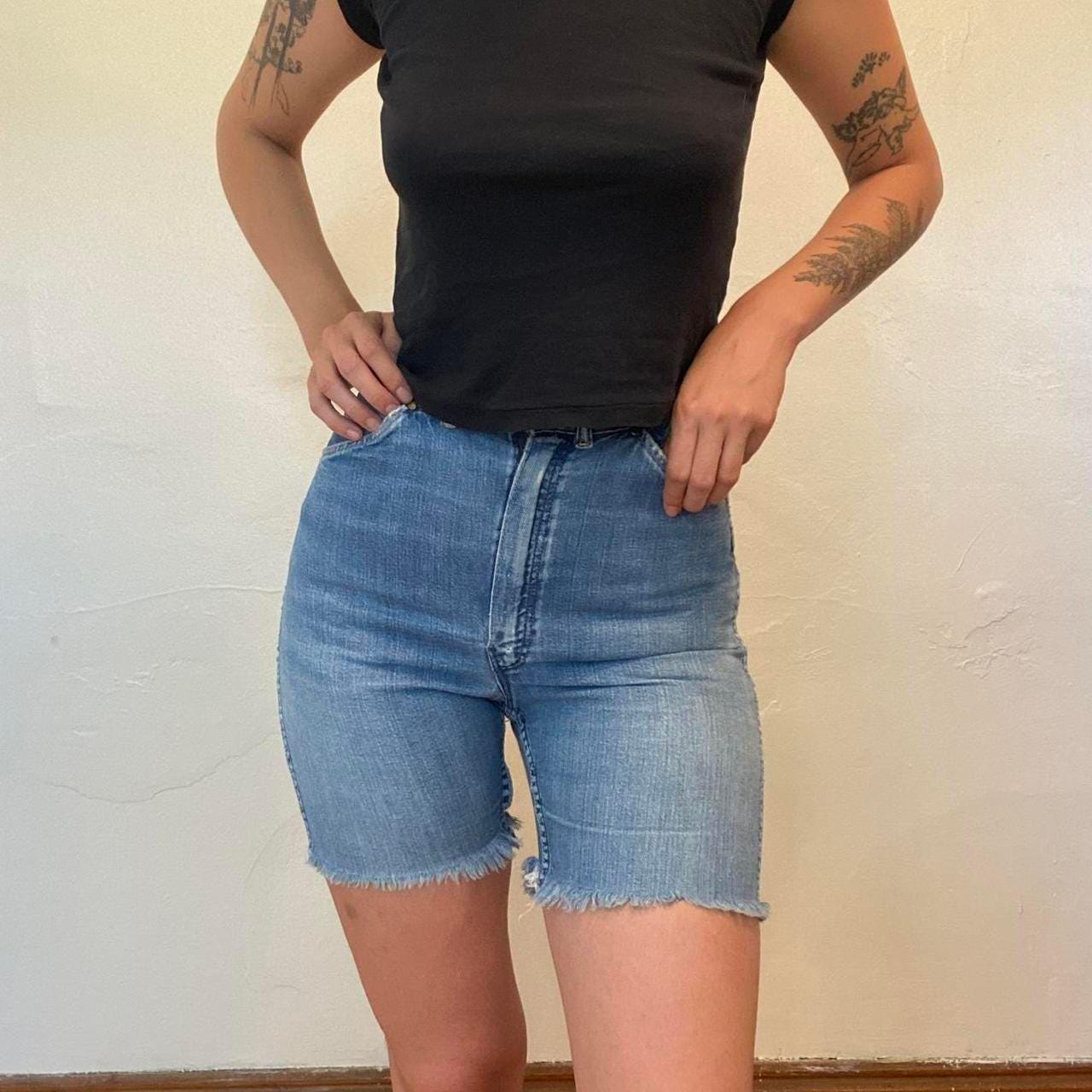 1950s Wrangler Blue Bell denim cutoff shorts