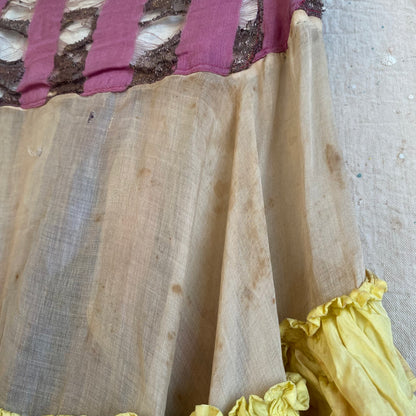 1930s Lamé & Taffeta Skirt