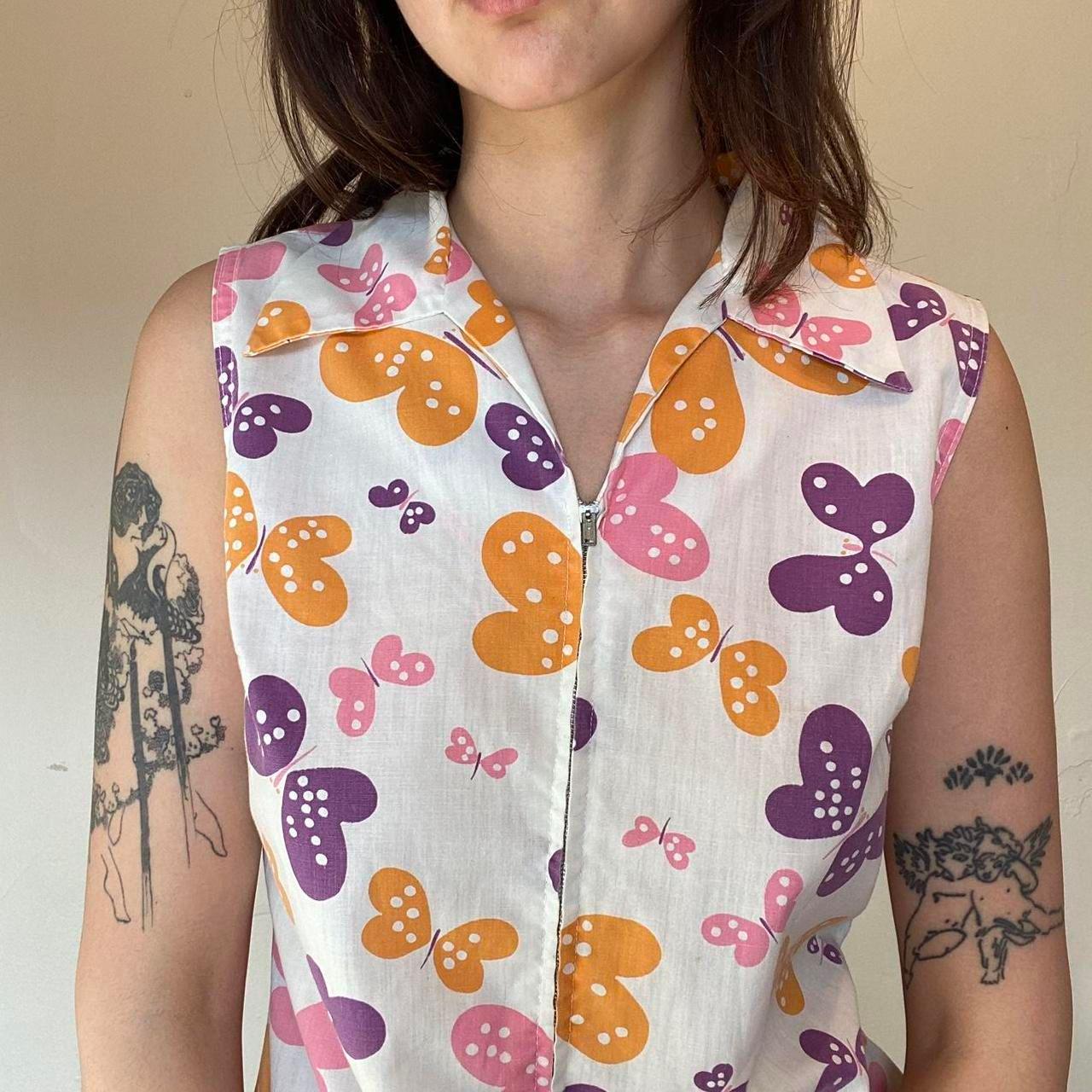 1960s NPC Fashions butterfly novelty print a-line mini dress