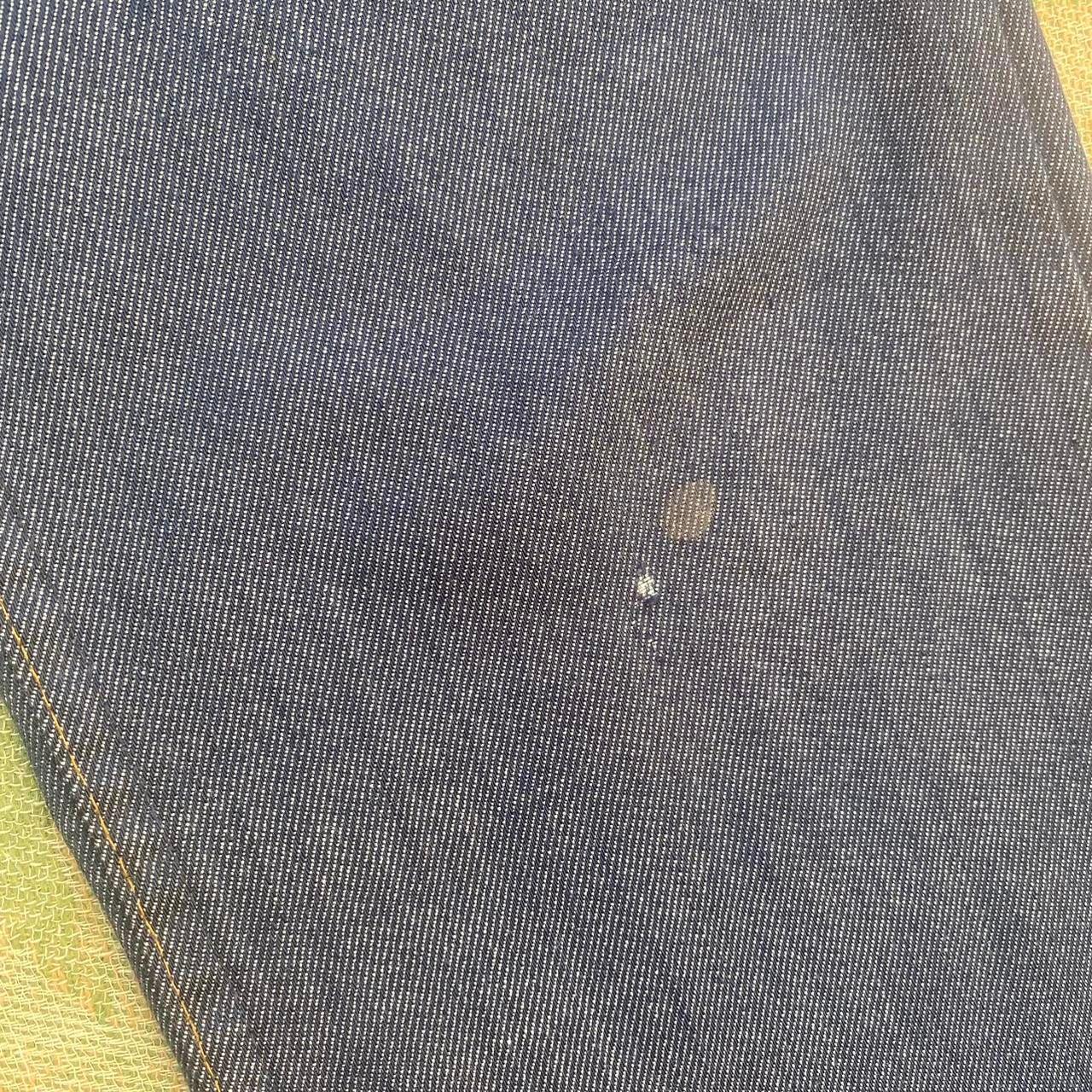 1970s dark wash poly cotton flared Levis