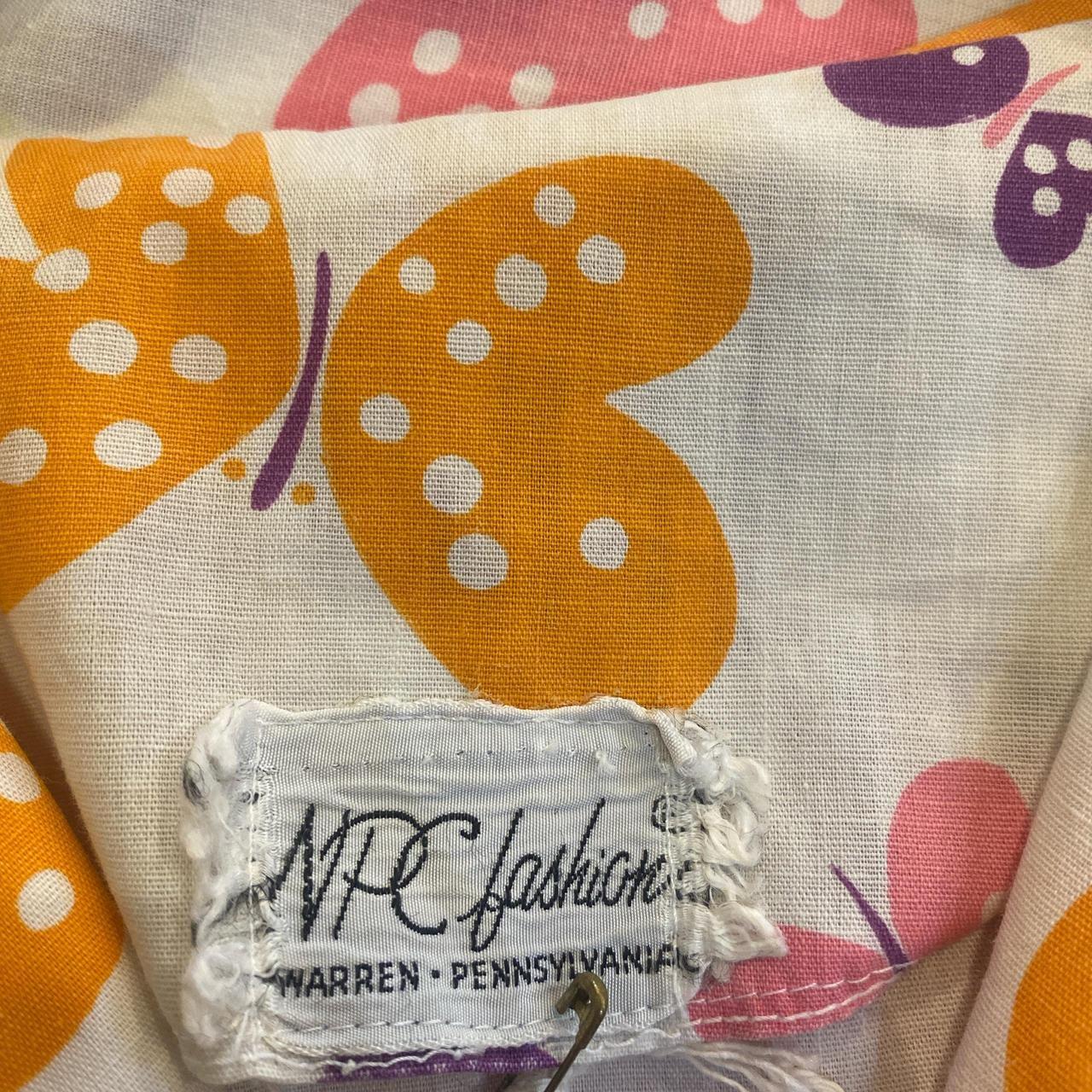 1960s NPC Fashions butterfly novelty print a-line mini dress