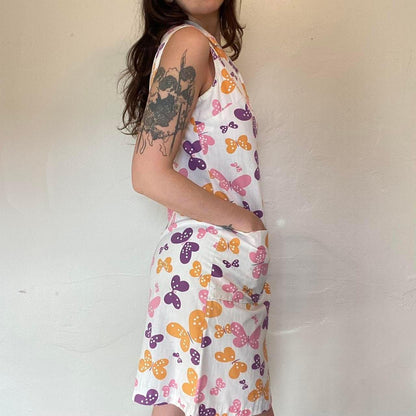 1960s NPC Fashions butterfly novelty print a-line mini dress