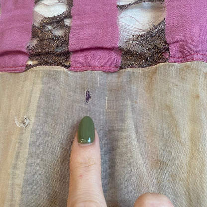 1930s Lamé & Taffeta Skirt