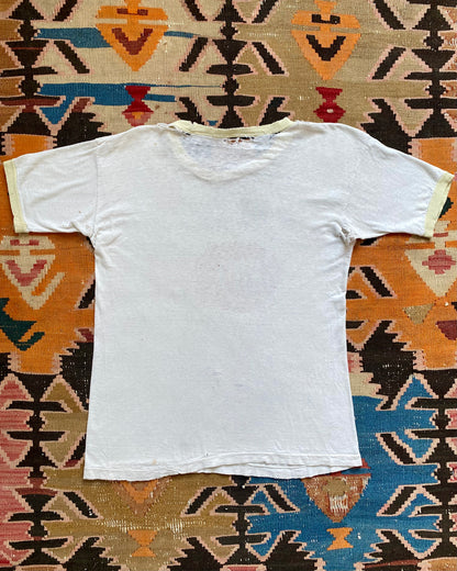 1960s/1970s "Property of New York Knicks" distressed cotton ringer tee