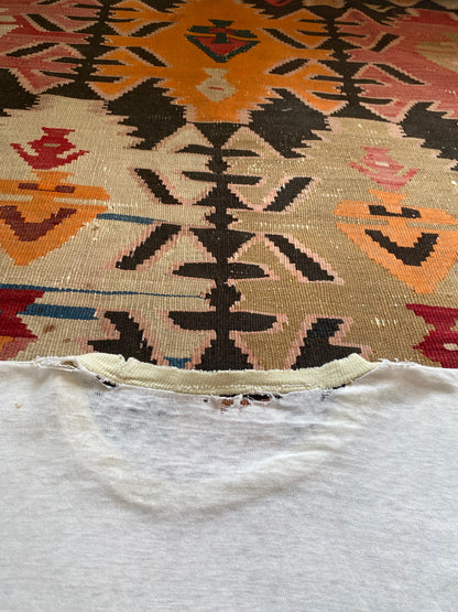 1960s/1970s "Property of New York Knicks" distressed cotton ringer tee