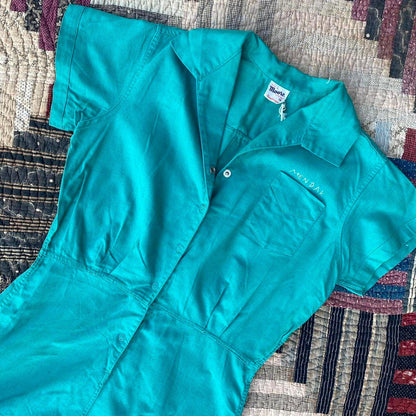 1950s vintage sanforized cotton gym suit romper