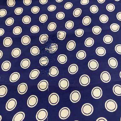 1940s rayon navy polka dot dress