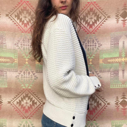 1960s Campus DItalia acrylic striped cardigan