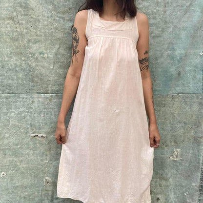 antique cotton light pink nightgown