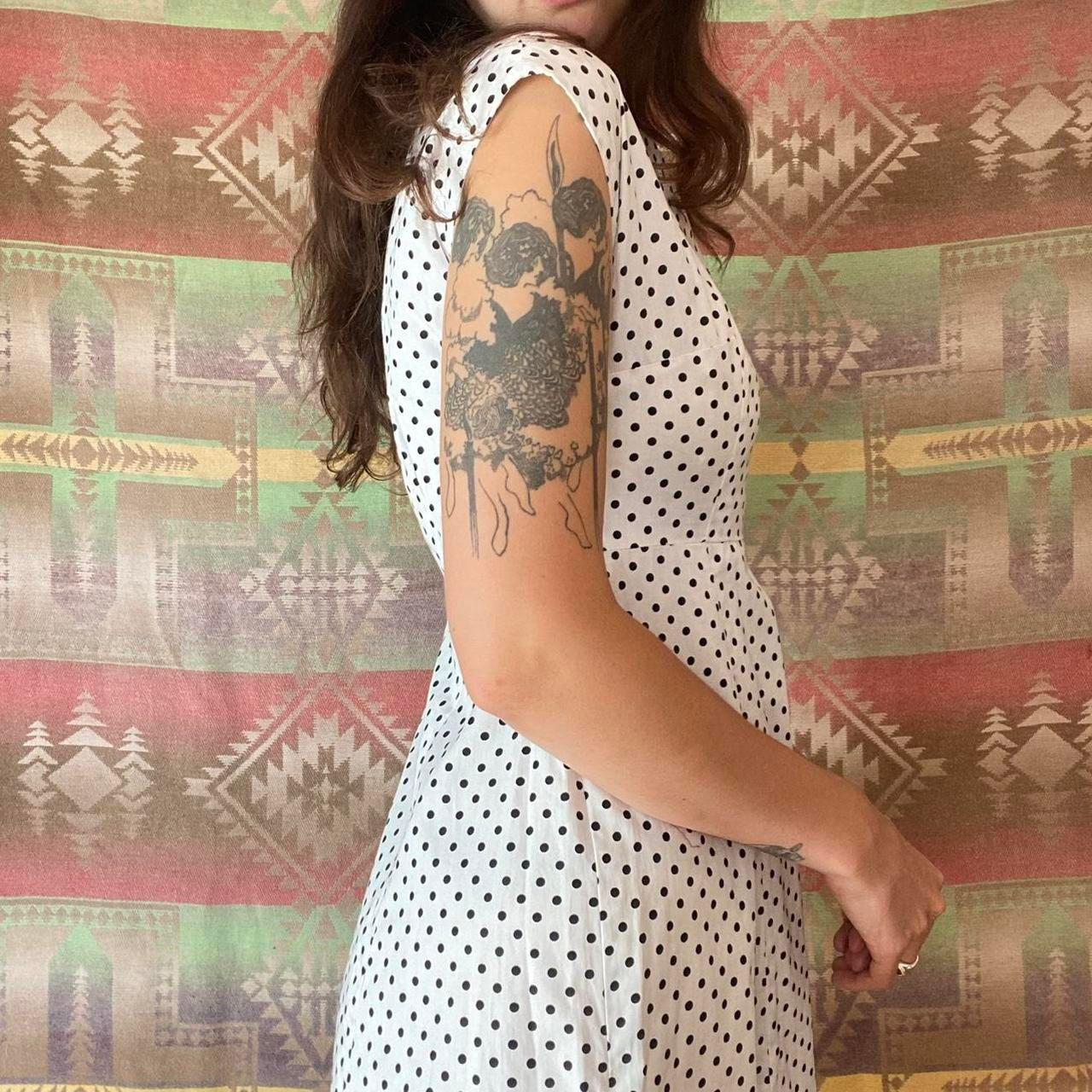 1950s vintage cotton mini flare polka dot dress with matching little jacket