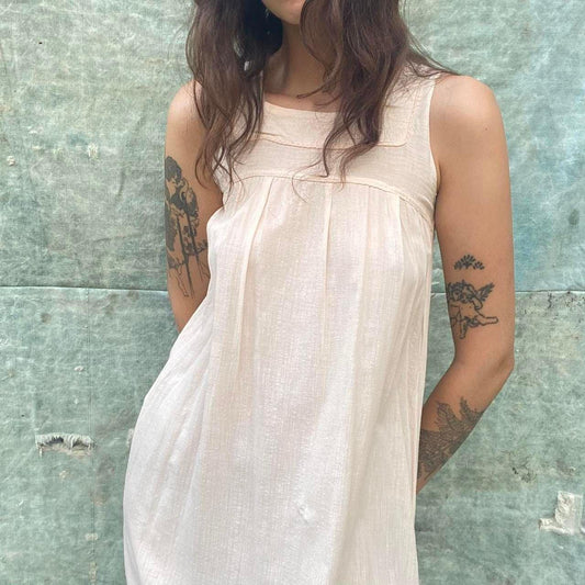 antique cotton light pink nightgown