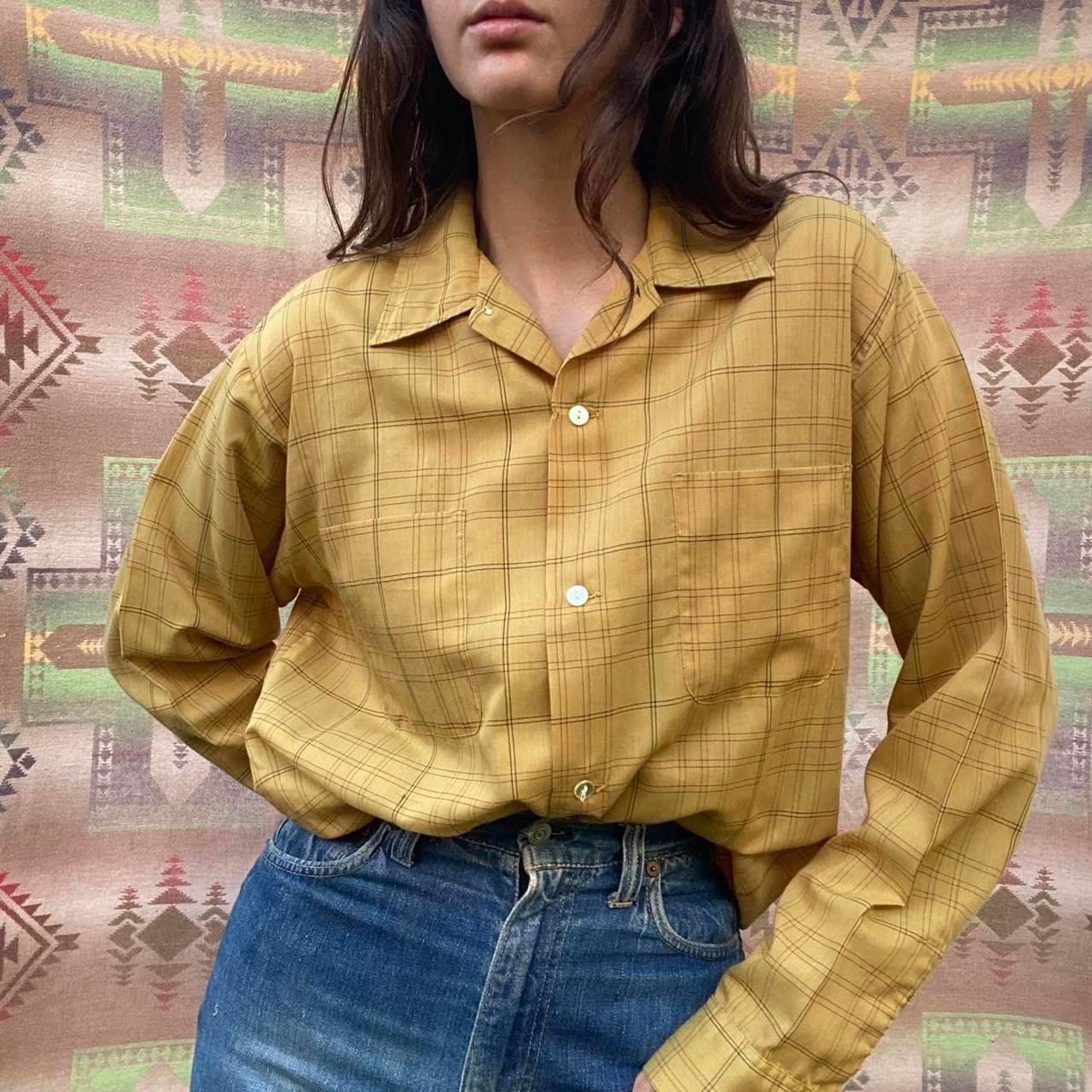 1960s/1970s poly/cotton Campus button up