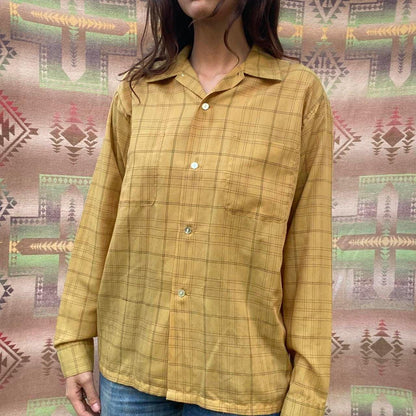 1960s/1970s poly/cotton Campus button up