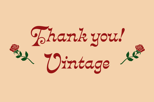 Thank You! Vintage Gift Card